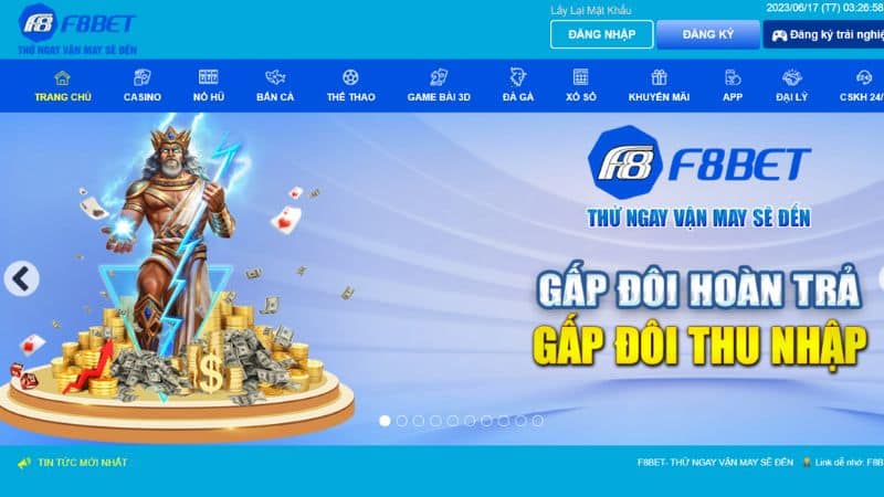 Truy cập trang web chính thức của F8bet 