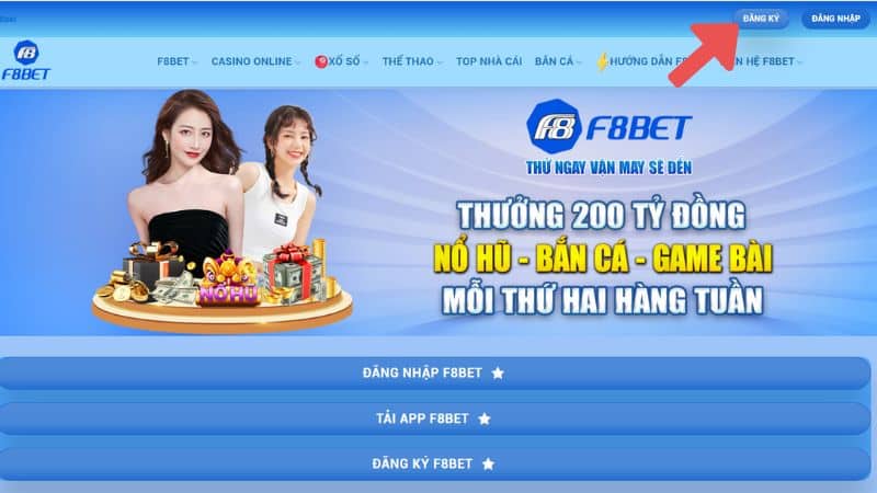 Truy cập trang web chính thức của F8bet 